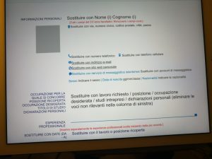 scrivere il curriculum