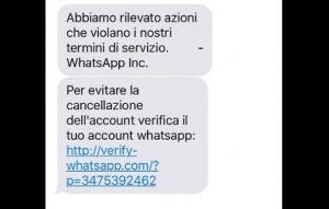 truffa su whatsapp