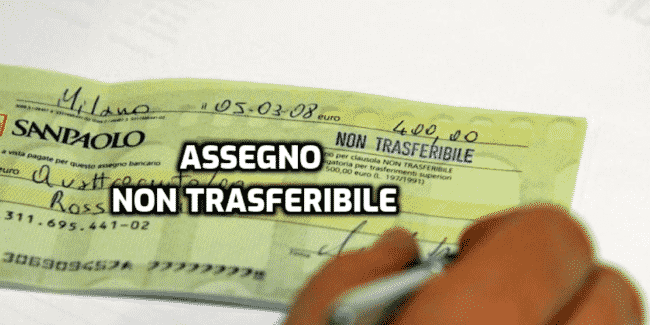 assegno non trasferibile