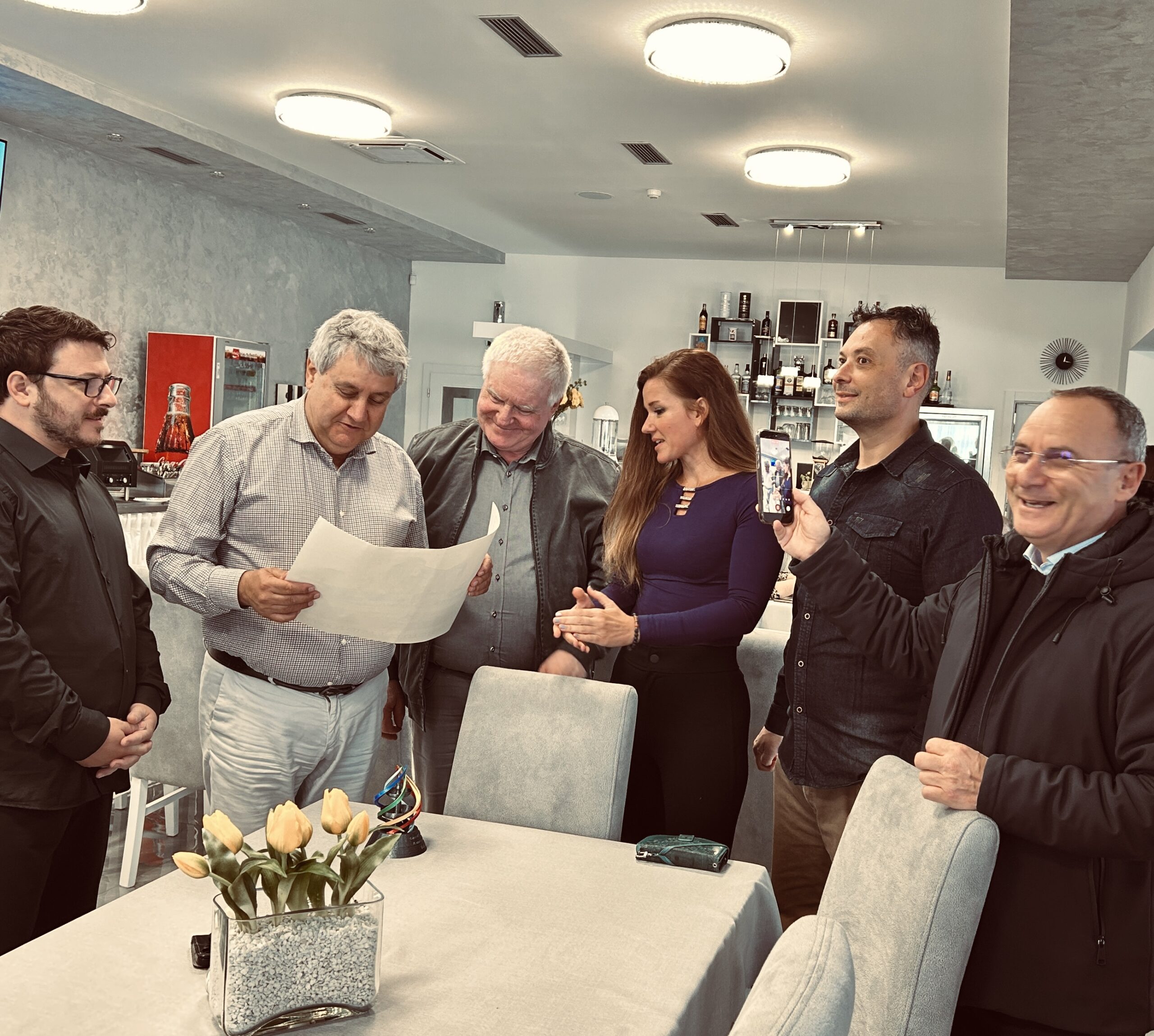 Mario Cicero, sindaco di Castelbuono, durante la missione in Slovacchia